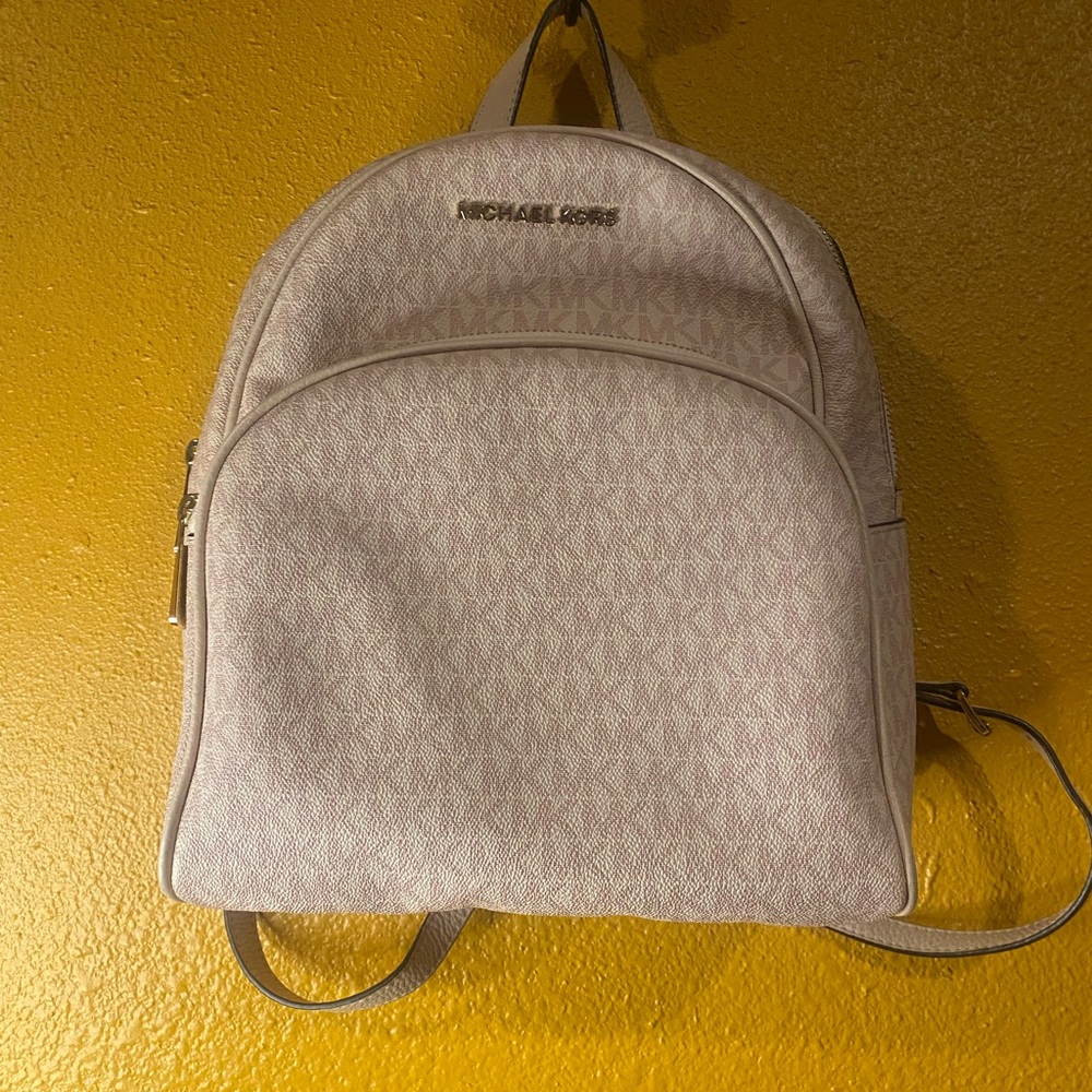 Michael Kors Light Pink Backpack with Gold Accents - Picture 3 of 8